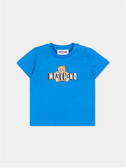 T-Shirt per neonati con Teddy Bear MOSCHINO KIDS | MUM04P-LAA0340630